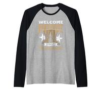 Bienvenido A Casa Después del Despliegue Benvenuti A Casa Maglia con Maniche Raglan