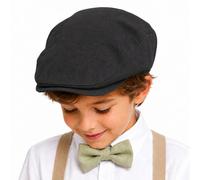 Bienzoe Ragazzi Panettiere Cappello Nero 4/5