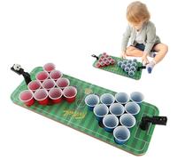 Bier-Tischtennisplatte - Kompaktes Tragbare Partyspiele Mit Spaßgarantie | Zubehör Für Männer Frauen Studentenpartys | Perfekt für Gartenfeste, Junggesellenabschiede, Bars & Kinderfeste