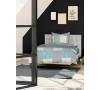 Bierbaum Biancheria da letto 6277 in pregiato castoro, Made in Germany, turchese 14, 135x200 + 80x80 cm