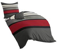 Bierbaum - Set di Lenzuola in Raso di Cotone MAKO, Multicolore, 155 x 220 cm