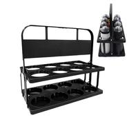 Bierträger - Tragbarer Getränkehalter | 8er-Pack faltbarer Bierträger | Wiederverwendbar für Flaschen bis 8,9 cm Durchmesser | Perfekt für Picknick, Party, Camping, Garten, Outdoor