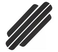 BIESL 4 Pezzi Battitacco Auto per Audi A1 A3 Sportback A4 A5 A6 Avant Allroad A7 A8 e-Tron, Antiusura Soglia AntiGraffio Benvenuto Pedaliera Pellicola di Protezione Styling Accessori Auto,Black