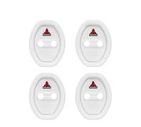 BIESL 4 Pezzi Copertura Serratura Portiera Dell'auto per Mitsubishi Space Star 2019-2023 2024, Assorbimento Silenzioso degli Urti Copertura della Serratura della Porta,White