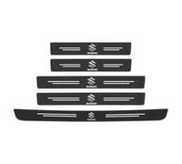 BIESL 5 Pezzi Adesivo Batticalcagno Porta Auto per Suzuki Vitara IV 2018-2024 2024-, Adesivi AntiGraffio Battitacco Auto Fibra Carbonio Protezione Paraurti Posteriore