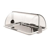 Biesse 178/33VAS, Polybox Vetrinetta Buffet Grande con Vassoio Acciaio e Gel, Argento, 46.5 x 31.5 x 19.5 cm