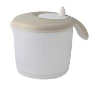 Biesse P636/17, centrifuga per insalata, erbe aromatiche, verdure... centrifuga facile e veloce, piccola dimensione ingombro mini, plastica, colore beige, 3l