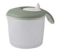 Biesse P636/18, centrifuga per insalata, erbe aromatiche, verdure... centrifuga facile e veloce, piccola dimensione ingombro mini, plastica, colore verde mandorla, 3l