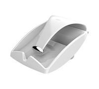 biesse Portatovaglioli, per tovaglioli di Carta con Supporto e pomello in Metallo, Bianco/Cromato, Taglia Unica