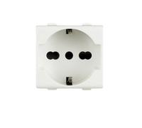 Biesse Presa Bipasso Schuko 2P+T 10-16A Compatibile con Serie Bticino Matix
