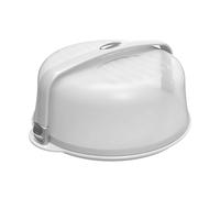 Biesse Portatorta, Portadolci,Ø 32 cm, Plastica, Bianco/Cromato