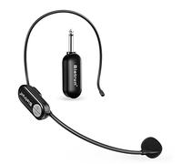 Bietrun UHF Microfono Wireless Professionale Microfono Archetto Wireless Auricolare o a Mano per Voce Amplificatore,Presentazione,lezioni