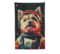 Biewer Terrier Astronauta Poster_ Biewer Terrier Retro Print_ Biewer Terrier Ritratto _ Divertente Cane Poster_ Andy Warhol Art_ Poster Vintage Dog 1_4 Tapestry Piccolo Arazzo Arazzo Ae
