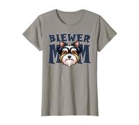 Biewer Terrier Mamma Cane Carino Madre Maglietta