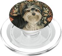 Biewer Terrier William Morris Ispirato Floreale PopSockets PopGrip per MagSafe