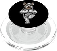 Biewer Terrier Yoga Cane Cucciolo Divertente Cane Cane Posa Albero Asana PopSockets PopGrip per MagSafe