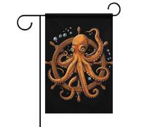 Bifacciale Bandierina Da Cortile 30X45Cm Sea Sea Animal Monster Bandiere Da Giardino Decorativo Bandiera Da Cortile Per Vacanze, Vacanza, Feste