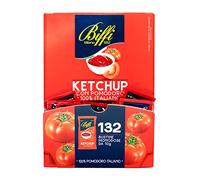 Biffi - Ketchup con pomodoro 100% Italiano - Monodose - 132 bustine monoporzione da 10 g