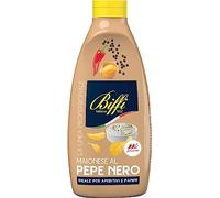 Biffi Maionese al Pepe Nero - salsa piccante perfetta per aperitivi e panini - flacone da 800g