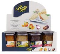 Biffi Salse di Frutta Dolci Piccanti per Formaggi al Gusto Mandarino, Pera, Cipolla e Fichi, Show Box 12x100g