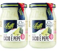 Biffi - Sugo Cacio e Pepe Con Pecorino Romano DOP - Multipack - 6 vasetti da 190g (Confezione da 2)