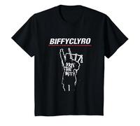 Biffy Clyro Mon The Biff Black Maglietta, Bambini, Nero, 6 Anni