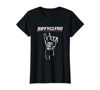 Biffy Clyro Mon The Biff Black Maglietta, Donna, Nero, 3XL