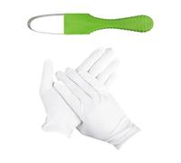 BIFHIG 1 Pezzo di Diserbo Dispositivo, 1 Paio di Guanti da Giardinaggio, Giardino Diserbo Strumenti, Attrezzi da Giardinaggio, Diserbo Accessori.