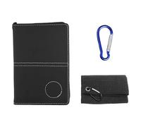 BIFHIG 1 Pezzo di Golf Tabellone Segnapunti, 1 Pezzo di Moschettone, 1 Pezzo di Golf Asciugamano, Cuoio Punteggio Staffa, Bagagli Primavera Fibbia, Sport all'Aria Aperta Asciugamano.