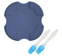 BIFHIG 1 Pezzo di Silicone Resistente alle Alte Temperature Pad, 2 Pezzi di Olio Pennello, Aria Friggitrice Isolamento Termico Pad, Cottura Pennello Grasso, Barbecue Portatile Pennello.