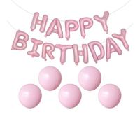 BIFHIG 1 Set di Compleanno Palloncino Banner E 5 18 Pollici Palloncini, Perla Decorazione del Partito, Banchetto Layout Accessori, Incontri delle Donne.