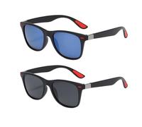 BIFHIG 2 Pezzi Di Moda Classica Semplice Cornice Quadrata Di Occhiali Da Sole All'Aperto Gli Occhiali Da Sole Gli Uomini Di Guidare Gli Occhiali Di Protezione Solare.