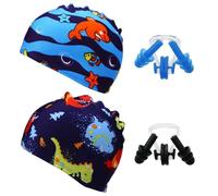 BIFHIG 2 Pezzi Di Tappi Per Il Nuoto Per Bambini, 2 Pezzi Di Clip Per Il Naso Per Il Nuoto, Dispositivi Di Protezione Per Il Nuoto Per Bambini Di Età Compresa Tra 2 E 8 Anni.