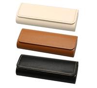 BIFHIG 3 Fatti A Mano Occhiali Casi, Scatole di Immagazzinaggio di Cuoio, Magnetico Occhiali da Sole Casi, Occhiali da Sole retrò Casi.