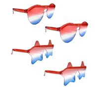 BIFHIG 4 Partito Occhiali, Creativo Partito Occhiali Da Sole, Vacanza Regali Commemorativi, Accessori Di Usura Alla Moda, Puntelli Foto.