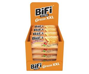 BiFi Carazza Original XXL, Pizzette Snack, Mini Pizzette in Formato Tascabile, Per Viaggi, Ufficio e Pausa Pranzo, Con Salame, Salsa Alla Pizza e Formaggio, Confezione da 16 (16 X 75 g)