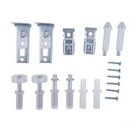 Bifold Door Hardware Kit 18Pcs Spring Loaded per pivot Bifold | Spring-loaded pivots, easy press adjustment, smooth sliding action, no extra drilling needed