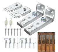 Bifold Hardware Binari per Porte Scorrevoli Include Kit di per Porta A Soffietto | 20 Pezzi di Ricambi Per Porte Scorrevoli Nell'Armadio, Include Superiore E Inferiore, Ruota di Guida