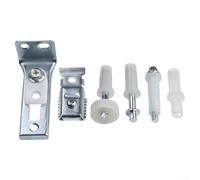 BiFold, kit di riparazione per porte spesse da 1 a 1 3/8, supporta fino a 22,7 kg, include staffe, perni e ruota guida per la manutenzione della riparazione delle porte, confezione da 6