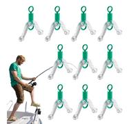 Bifurcatore di Filo da pesca, Biforcazione di Filo da pesca,Divisore separatore di Filo a Doppio Gancio 10x | Anello a 8 in Forma Accessori per il pescatore principiante