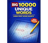 Big 10,000 Word Search Puzzle Book for Adults: Relaxing Large Print Puzzles for Seniors Adults and Teens Fun and Stress Relieving Brain Games