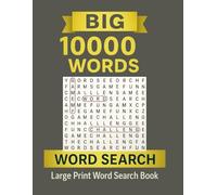 Big 10,000 Word Search Puzzle Book for Adults: Relaxing Large Print Puzzles for Seniors Adults and Teens Fun and Stress Relieving Brain Games