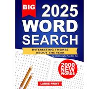 BIG 2000 New Words Word Search Puzzle Book for Adults: 50 Large Print Pages with Interesting Themes - With Solutions
