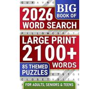 Big 2100+ Words, Word Search Large Print For Adults: Themed Word Find Puzzles Book For Seniors & Teens To Keep Mind Active, Fun Large Print Word Search With Solutions