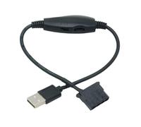 (Big 4PIN) Kit di adattatori e connettori splitter da USB a 4 pin PWM 5V per ventole.