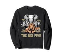 Big 5 Wildlife Sudafrica Safari I Big Five dell'Africa Felpa