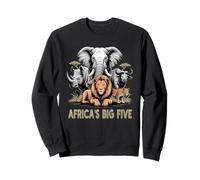 Big 5 Wildlife Sudafrica Safari I Big Five dell'Africa Felpa