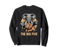 Big 5 Wildlife Sudafrica Safari I Big Five dell'Africa Felpa