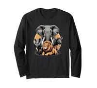 Big 5 Wildlife Sudafrica Safari I Big Five dell'Africa Maglia a Manica
