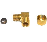 Big A 3-16964 Ottone Tubo 90 Deg Strada Gomito Kit 3/8 " x 1/4 " Lotto Di 5 Kit